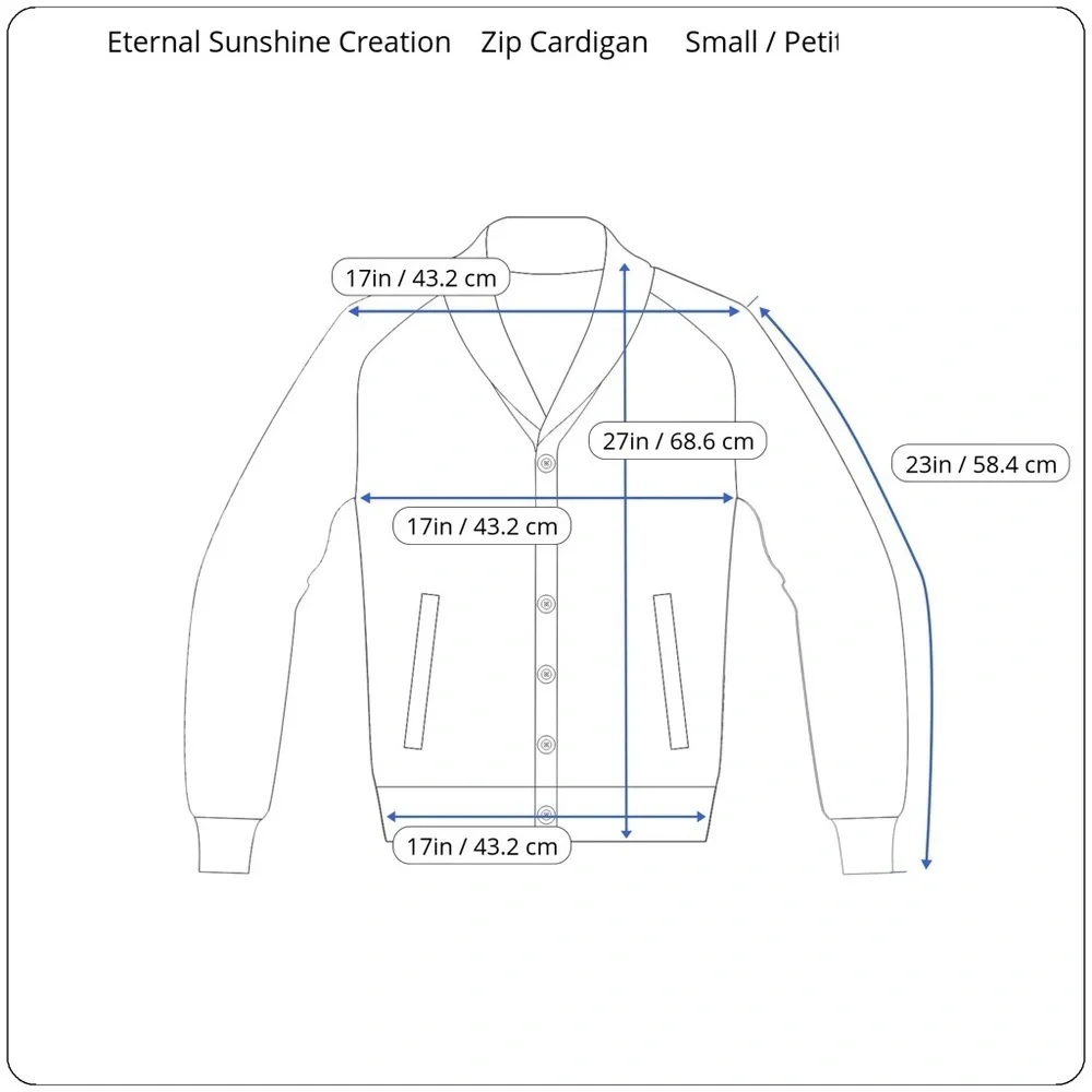 ETERNAL SUNSHINE CREATIONS Troika Zip Jacket Sweater SP - Picture 3 of 9